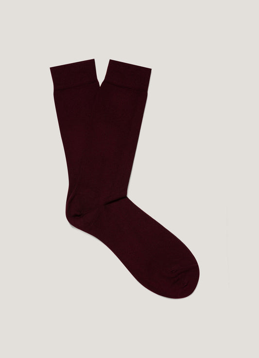 Mens Cotton Socks In Maroon Msoc9160 Rdeg
