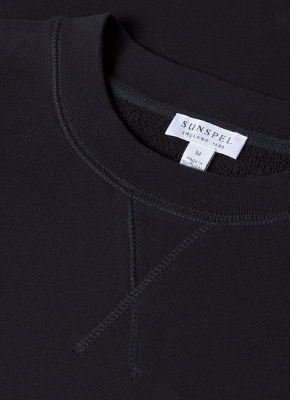 Mens Cotton Loopback Sweatshirt Black Mswe1516