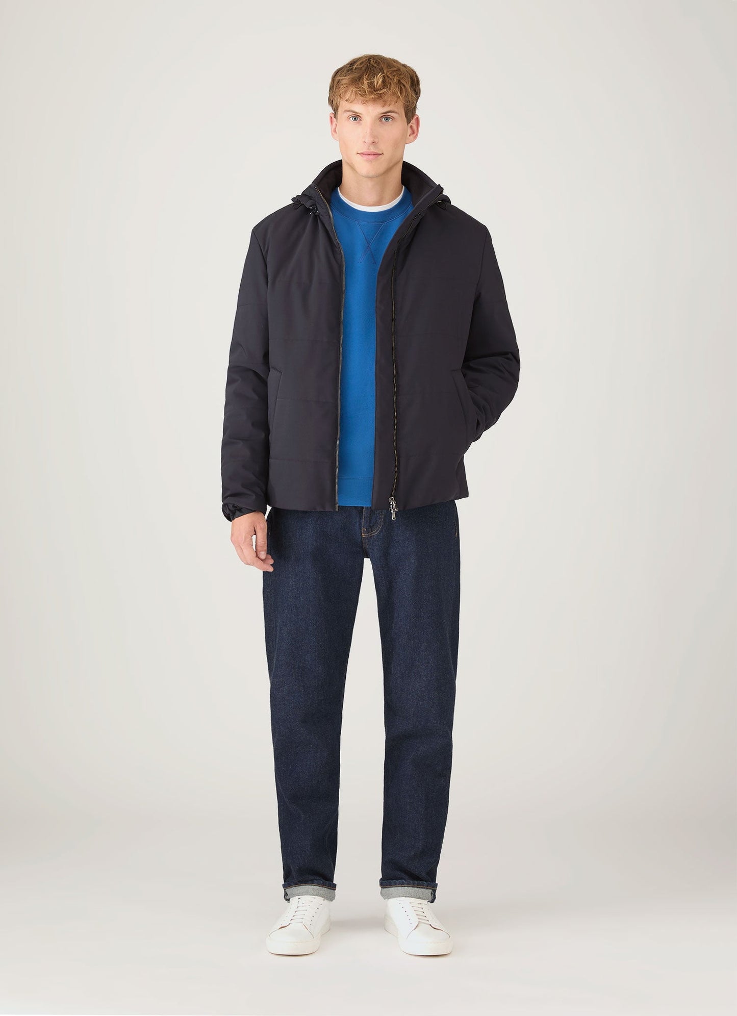Mens Loopback Sweatshirt In Cobalt Mswe1516 Buwp