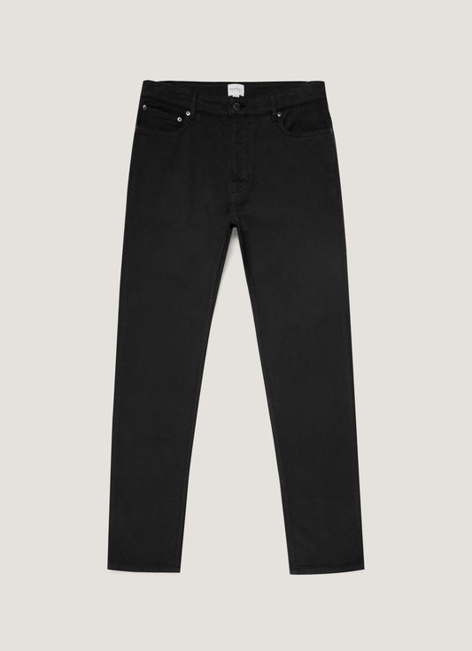 Mens Cotton Twill 5 Pocket Trouser In Black
