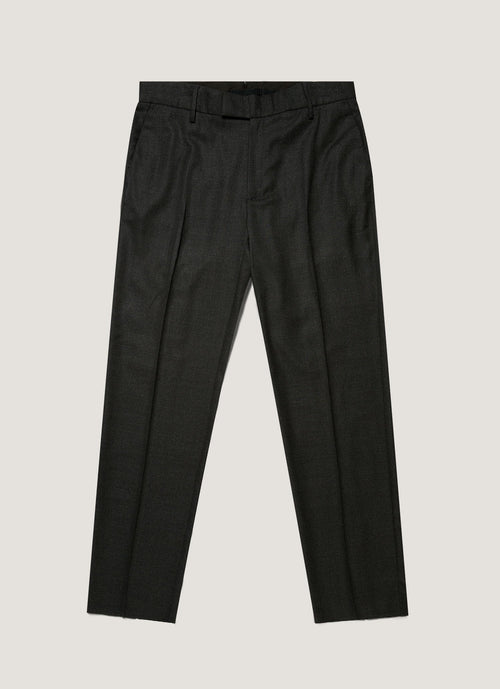 Mens Lightweight Travel Wool Trouser In Dark Charcoal Melange Mtrs3109 Gybg
