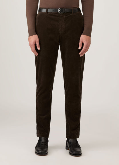 Mens Corduroy Trouser In Coffee Mtrs3118 Bref