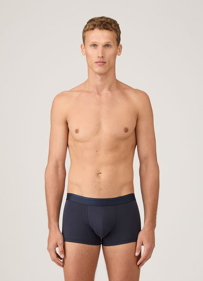 Mens Stretch Cotton Trunks In Navy