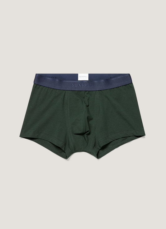 Mens Stretch Cotton Trunks In Seaweed Mtru4615 Gnfq
