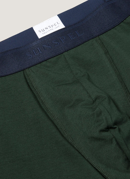 Mens Stretch Cotton Trunks In Seaweed Mtru4615 Gnfq