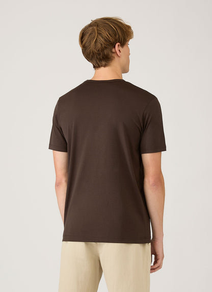 Mens Classic Tshirt In Dark Chocolate Mtsh0001 Brgs