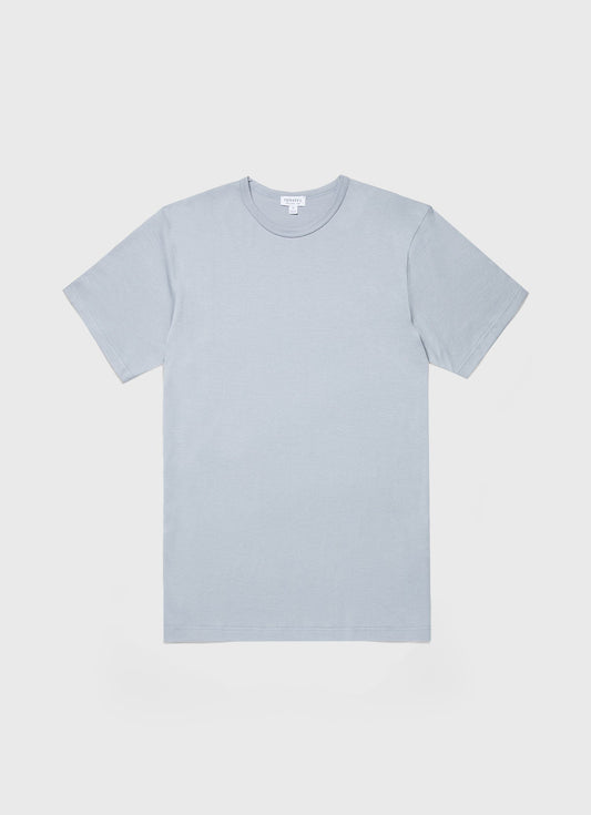Mens Classic Tshirt In Smoke Blue Mtsh0001 Buvc