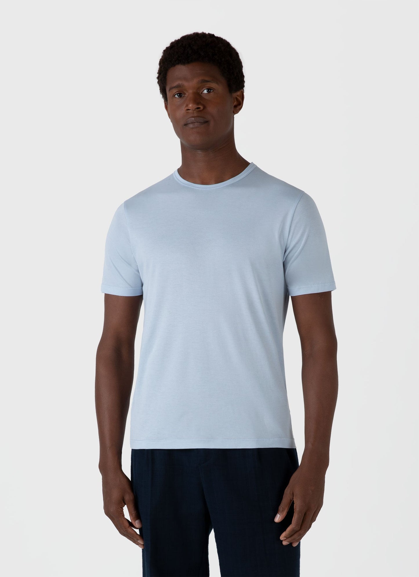 Mens Classic Tshirt In Blue Mist Mtsh0001 Buvq