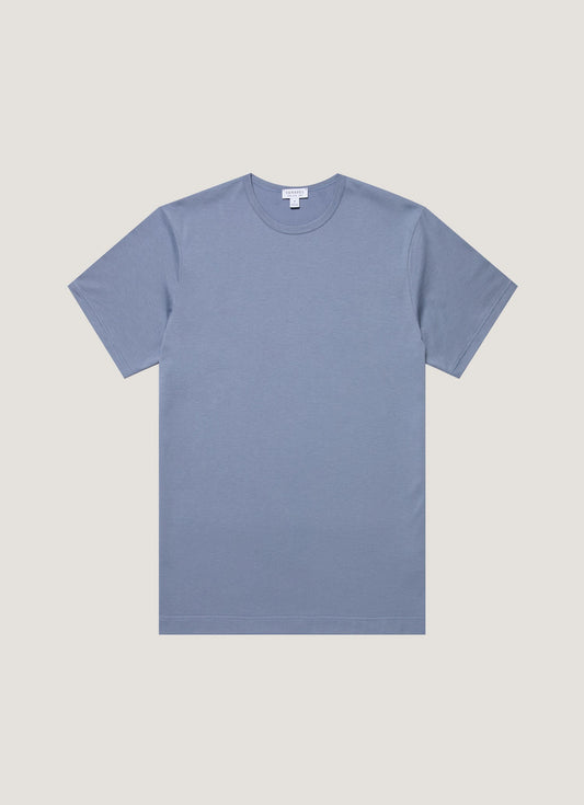 Mens Classic Tshirt In Vintage Blue Mtsh0001 Buwb