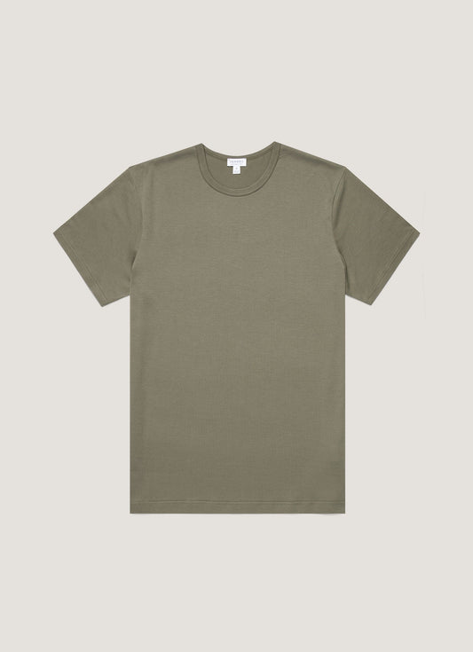 Mens Classic Tshirt In Khaki Mtsh0001 Gngy