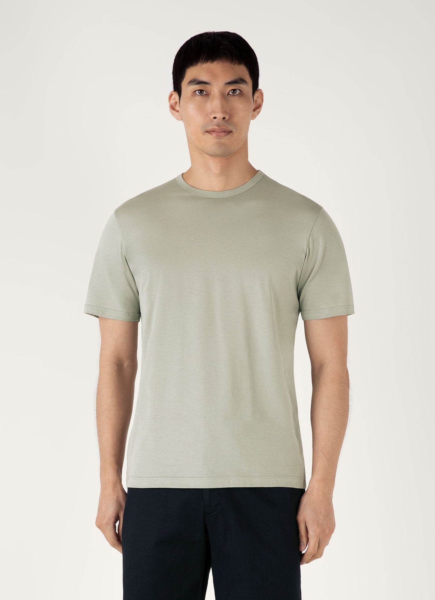Mens Classic Tshirt In Pastel Green Mtsh0001 Gnii