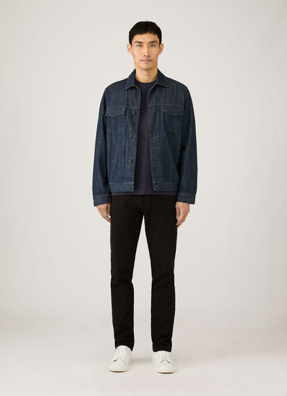 Mens Riviera Midweight Tshirt In Navy Mtsh0007R Buaa