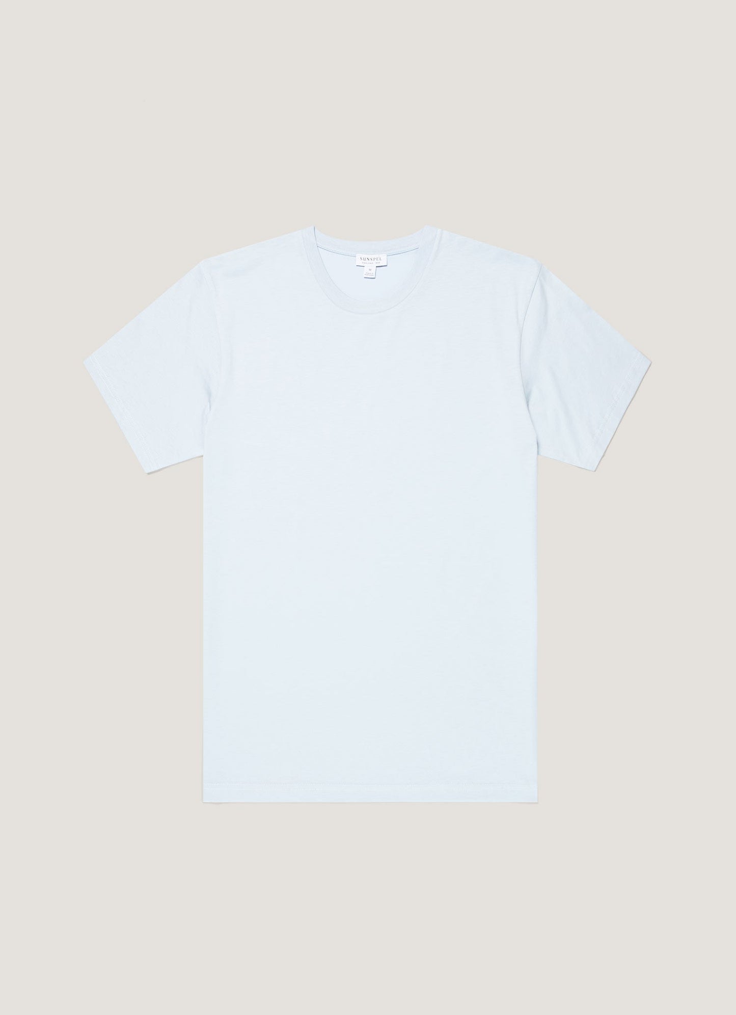 Mens Riviera Midweight Tshirt In Pastel Blue Mtsh0007R Buwr