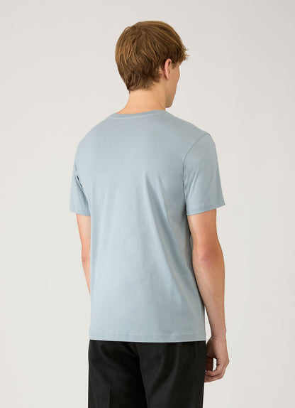 Mens Riviera Midweight Tshirt In Stone Blue Mtsh0007R Buwt