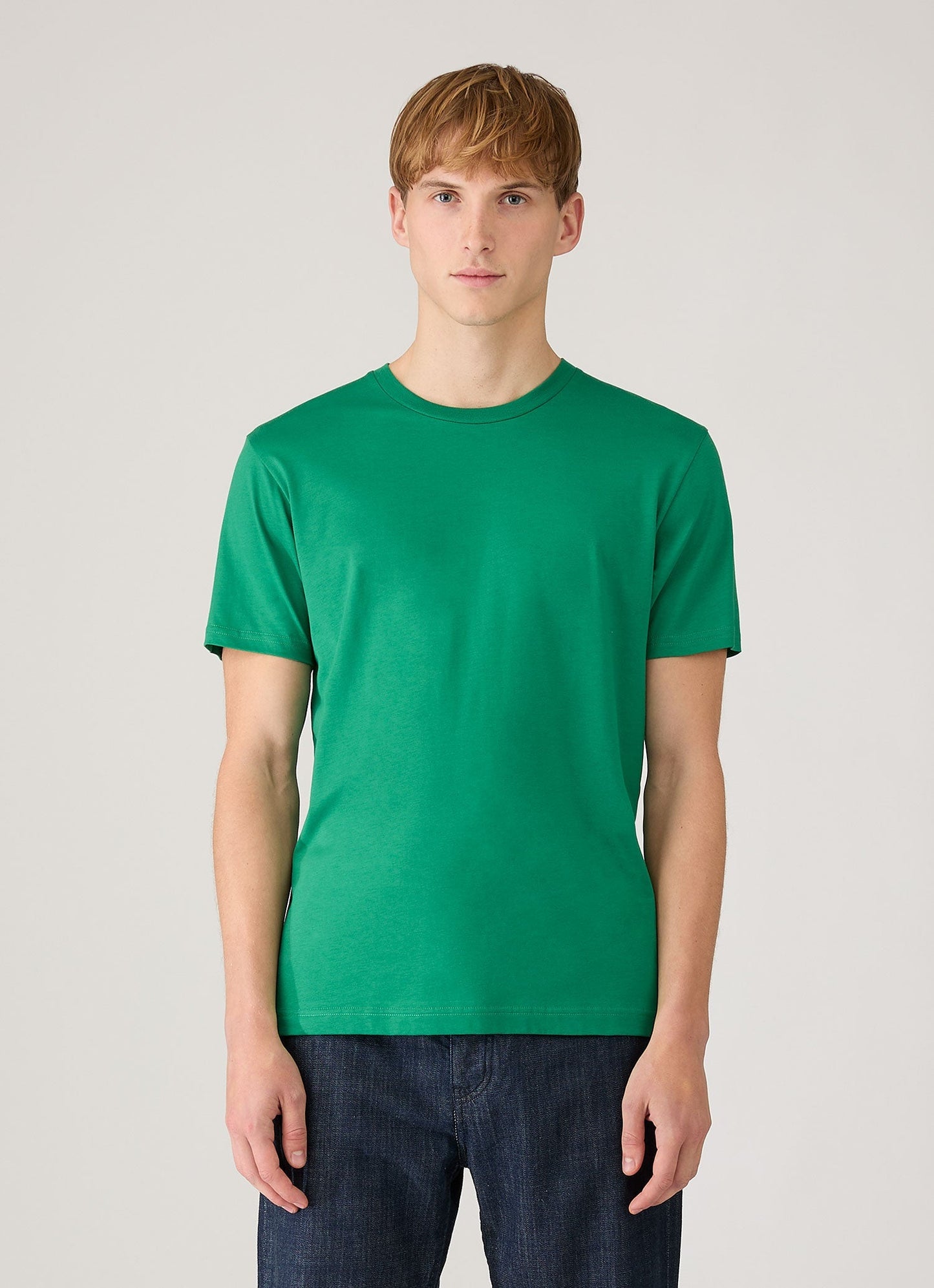 Mens Riviera Midweight Tshirt In Bright Green Mtsh0007R Gnjc