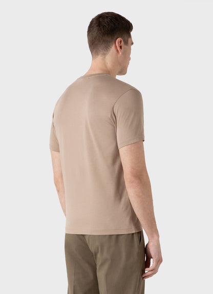 Mens Riviera Midweight Tshirt In Sandstone Mtsh0007S Brfc