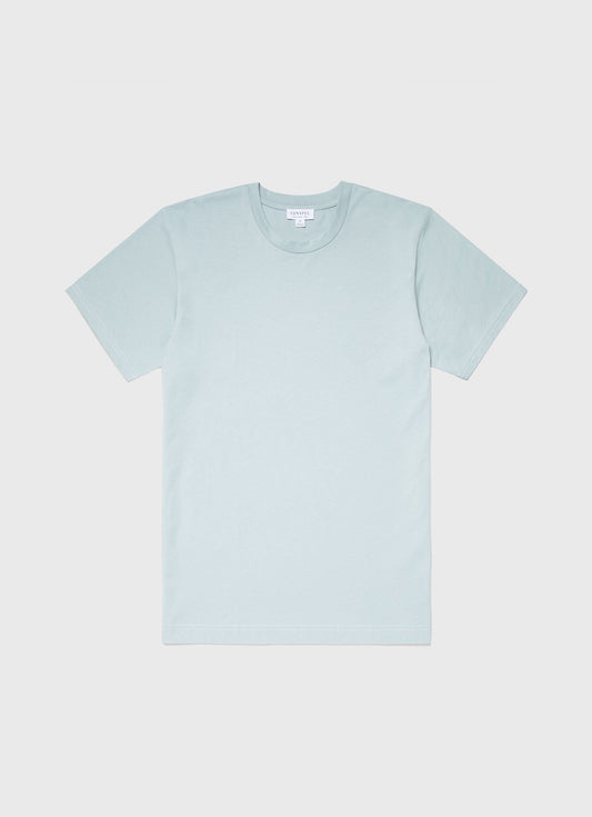 Mens Riviera Midweight Tshirt In Blue Sage Mtsh0007S Busy