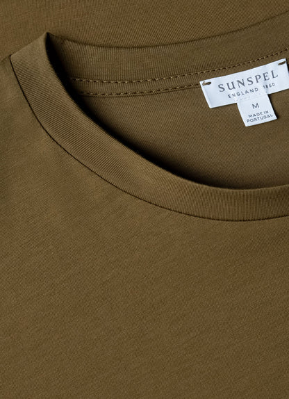 Mens Riviera Midweight Tshirt In Olive Green Mtsh0007S Gnia