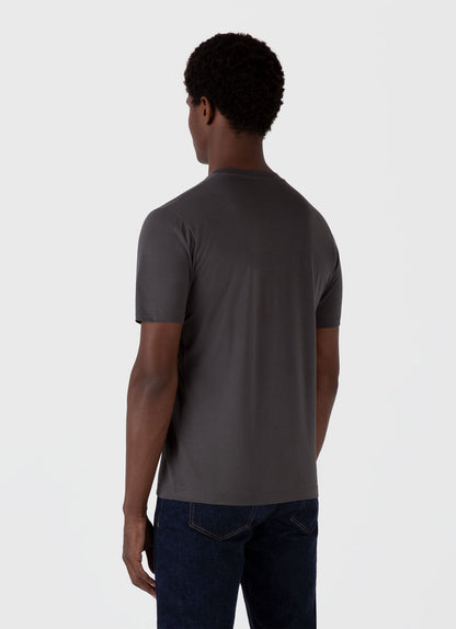 Mens Riviera Midweight Tshirt In Charcoal Mtsh0007S Gyab