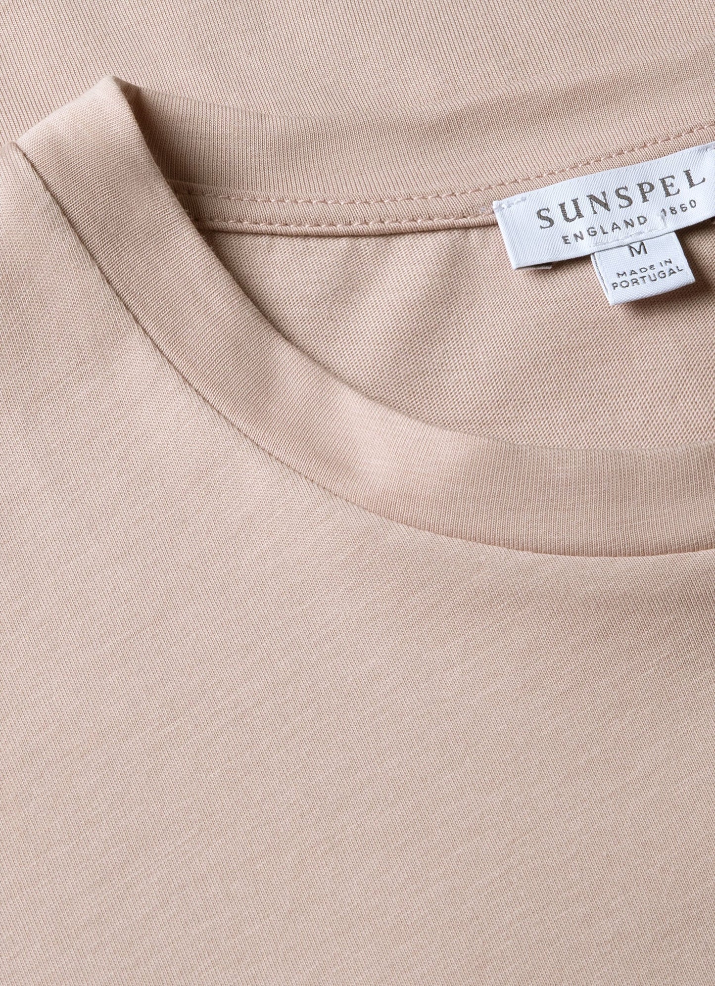 Mens Riviera Midweight T Shirt In Pale Pink Mtsh0007S Pkbj