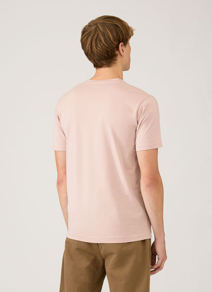 Mens Riviera Midweight T Shirt In Pale Pink Mtsh0007S Pkbj