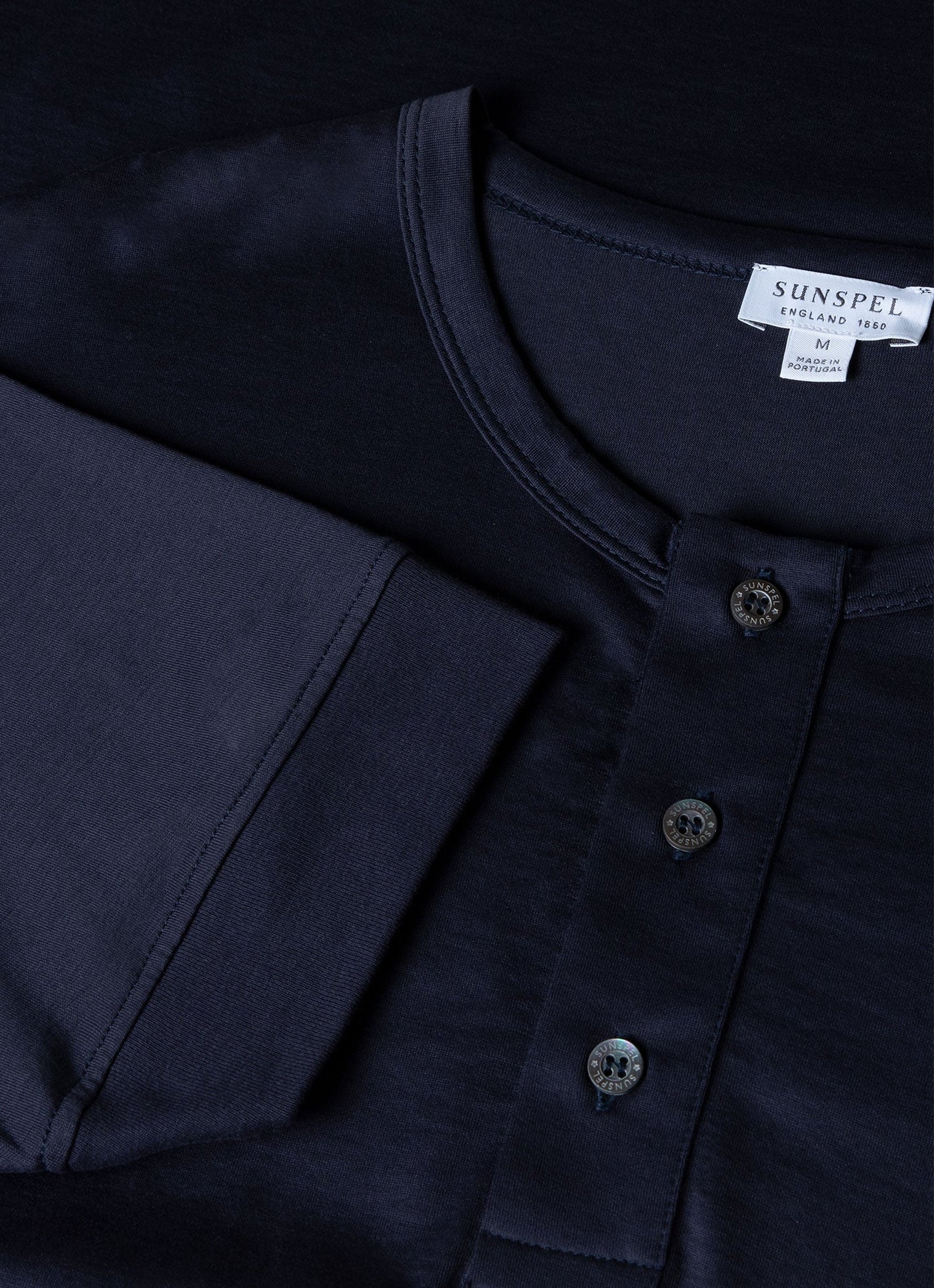 Henley T Shirt In Navy