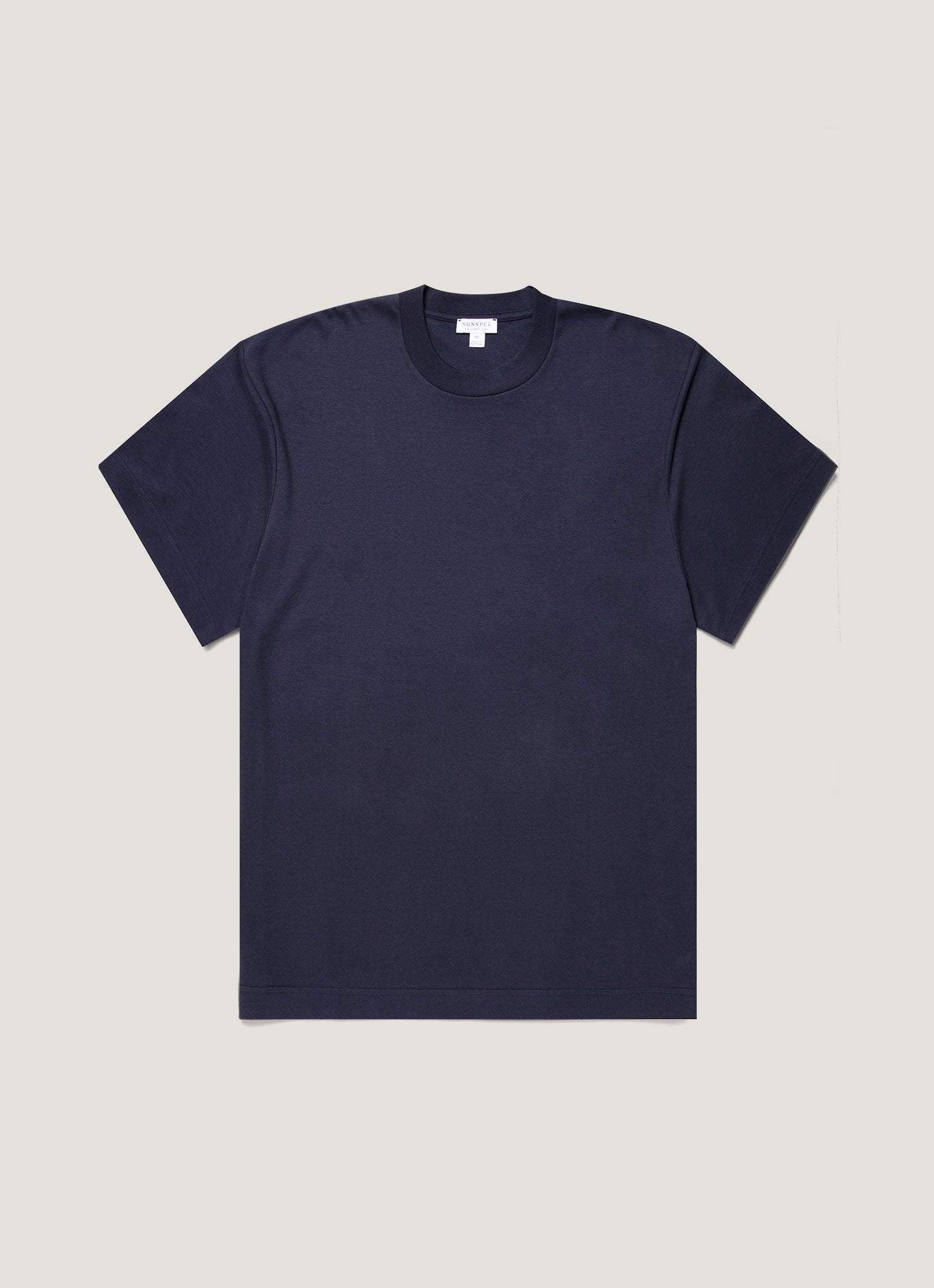 Mens Oversized Heavyweight Tshirt In Navy Mtsh0180 Buaa