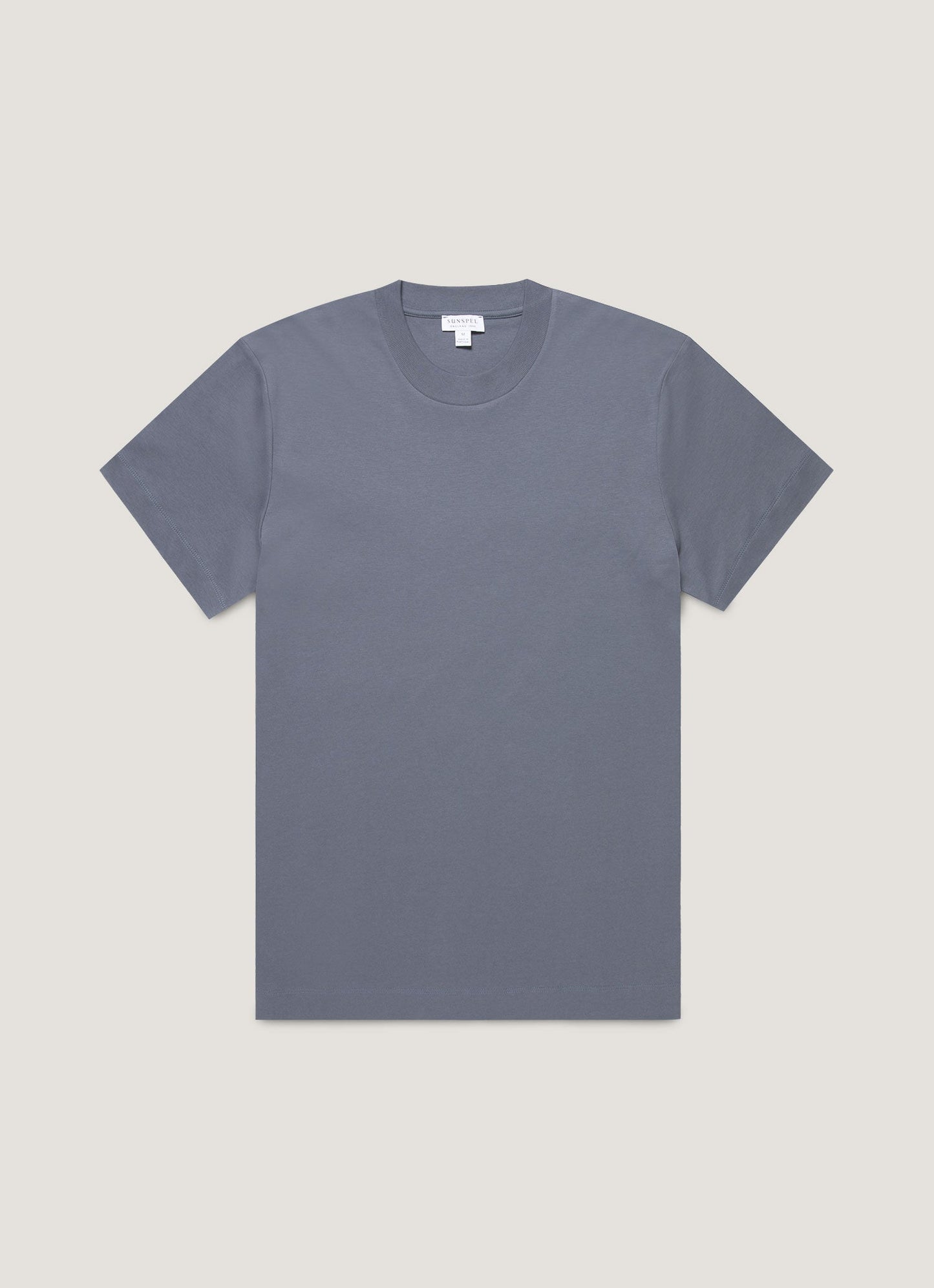 Mens Relaxed Fit Heavyweight Tshirt In Slate Blue Mtsh0181 Buua