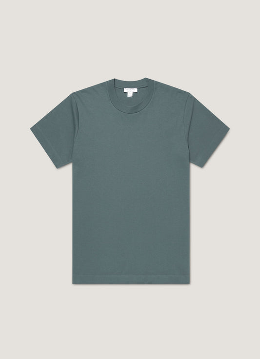Mens Relaxed Fit Heavyweight Tshirt In Dark Petrol Mtsh0181 Gnit