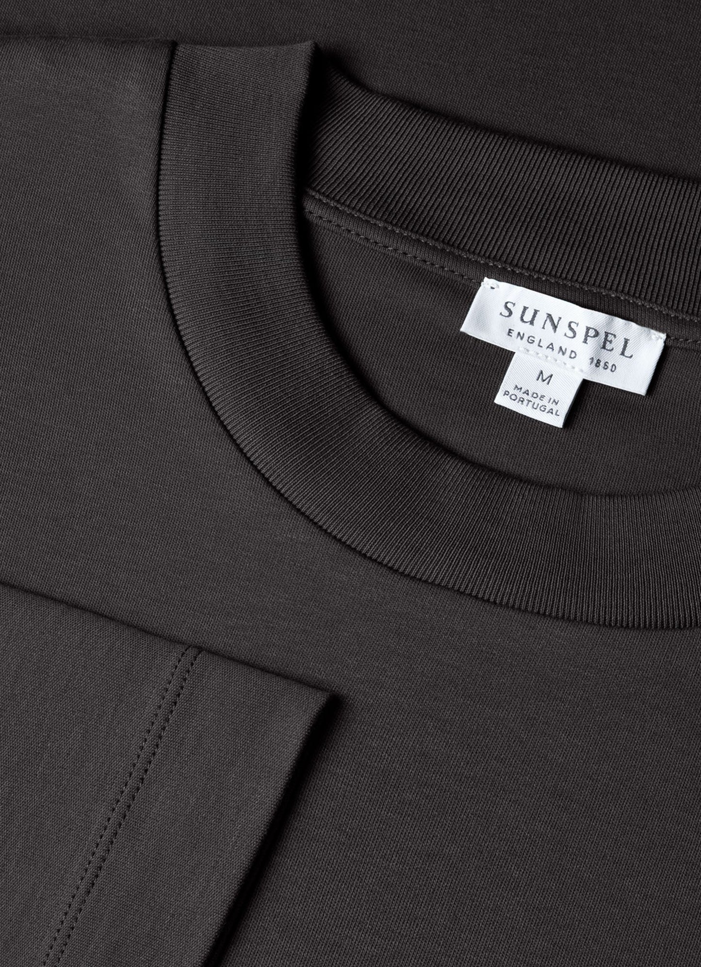 Mens Long Sleeve Heavyweight Tshirt In Charcoal Mtsh0182 Gyab