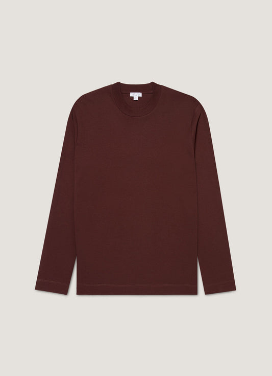 Mens Long Sleeve Heavyweight Tshirt In Bakelite Mtsh0182 Rdel