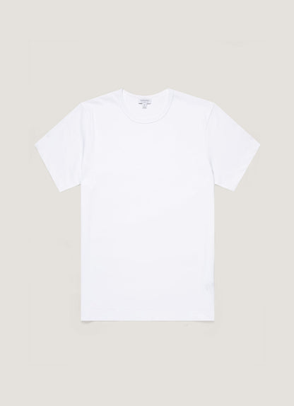 Mens Single Jersey Tshirt In White Mtsh0187 Whaa