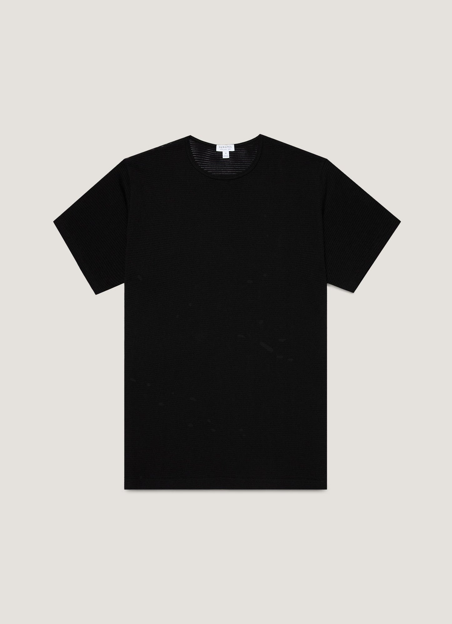 Mens Cellular Cotton Underwear Tshirt In Black Mtsh4003 Bkaa