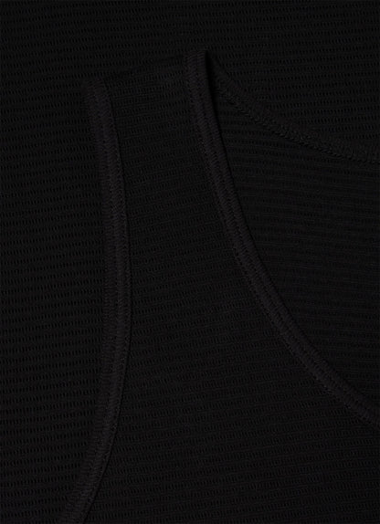 Mens Cellular Cotton Underwear Vest In Black Mves4202 Bkaa
