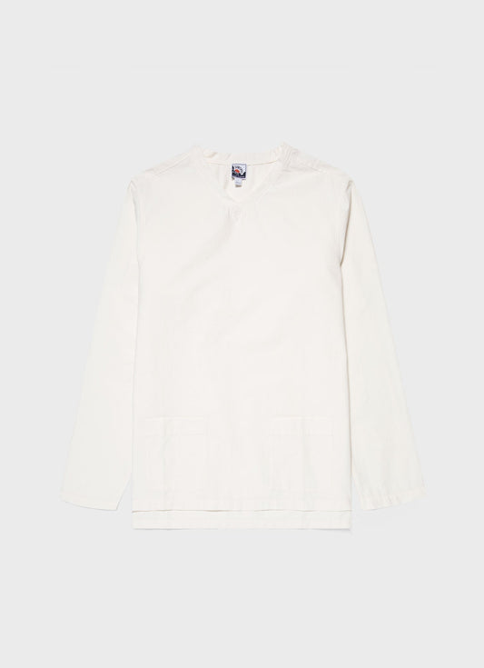Mens Nigel Cabourn Ripstop Army Smock In Off White Ncmtop2501 Whba