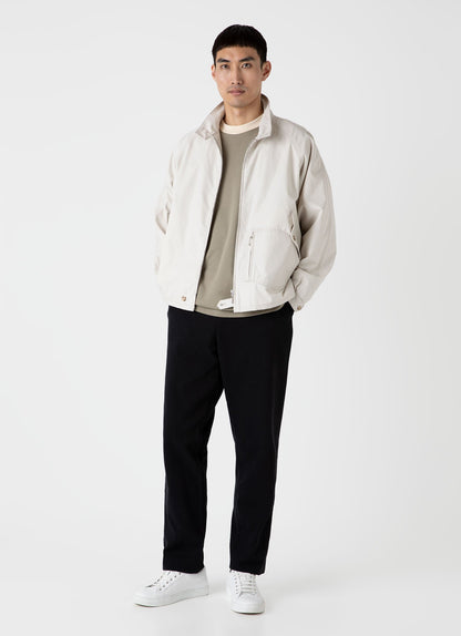 Mens Nigel Cabourn Carbon Brushed Tshirt In Earth Ncmtsh0184 Gnhu