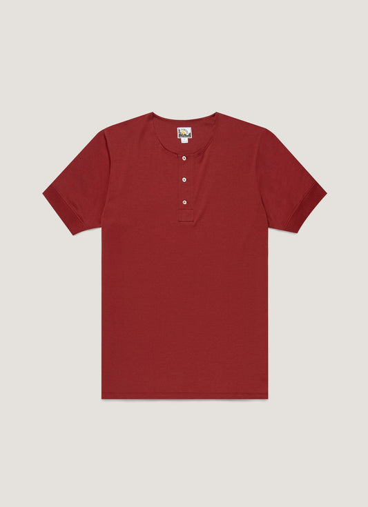 Mens Paul Weller Henley In Dark Cherry Pwmtsh0115 Rdeq