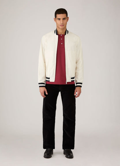 Mens Paul Weller Henley In Dark Cherry Pwmtsh0115 Rdeq