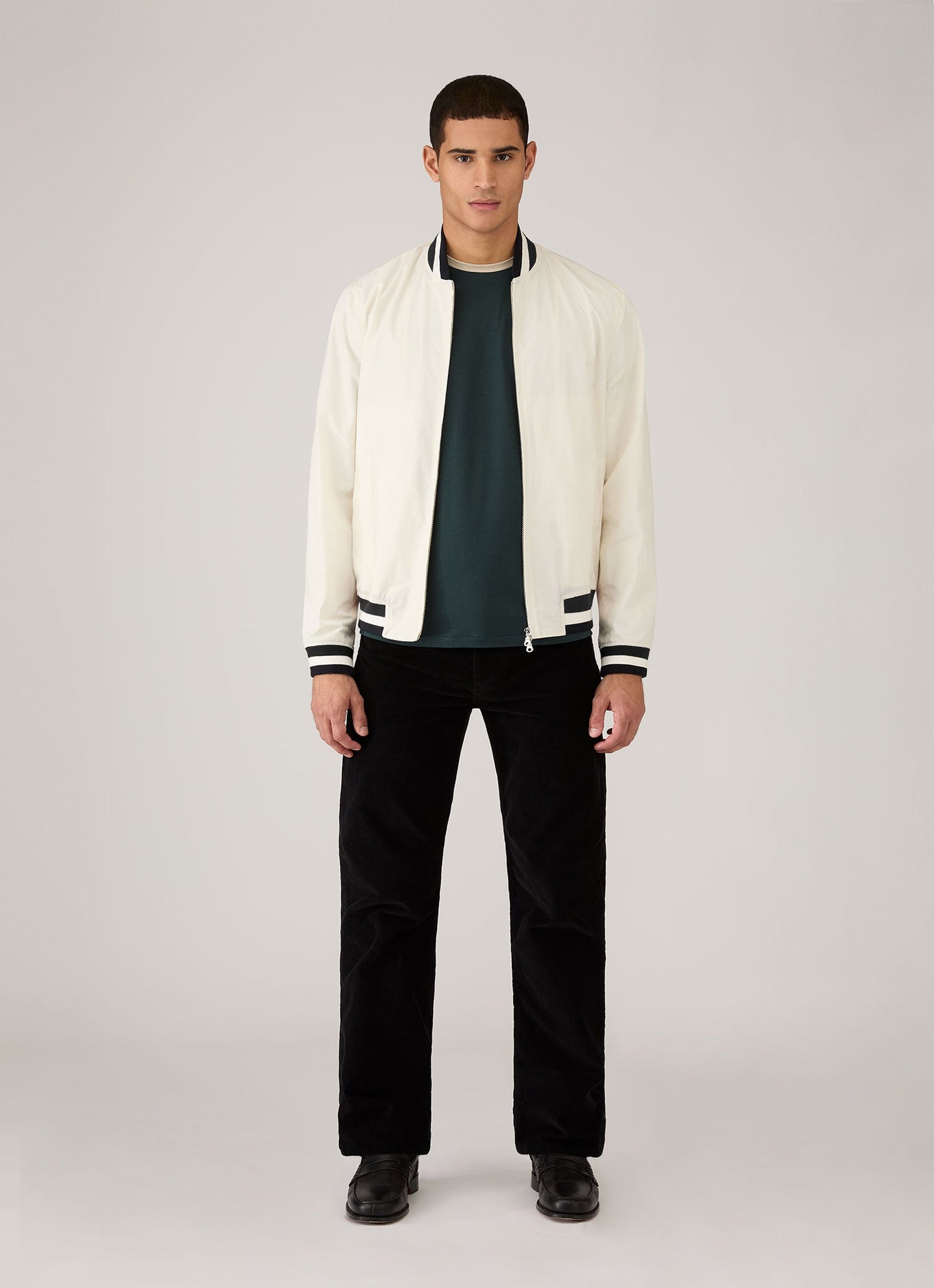 Men's Sunspel x Paul Weller Ringer T-shirt in Forest