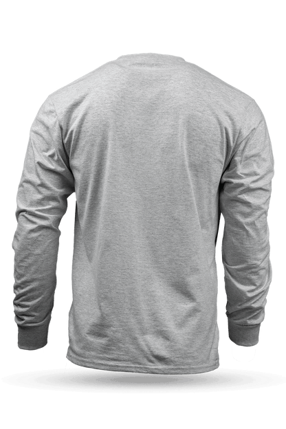 Small Dropline Logo - Heathered Long Sleeve