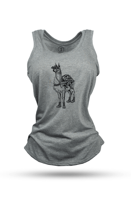 Women's Racerback Tank - Freedom Llama