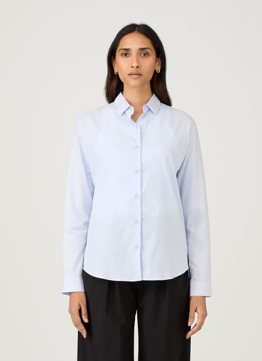 Womens Cotton Shirt In Blue
