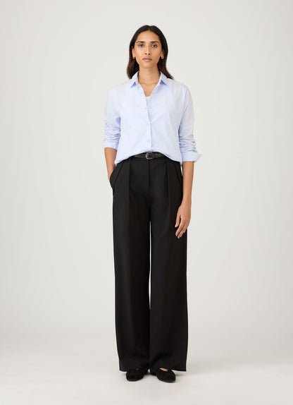 Womens Cotton Shirt In Blue