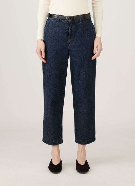 Womens Denim Tapered Trouser Denim Rinse Wash