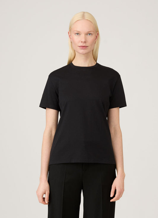 Womens Boy Fit Tshirt In Black Wtsh0178 Bkaa