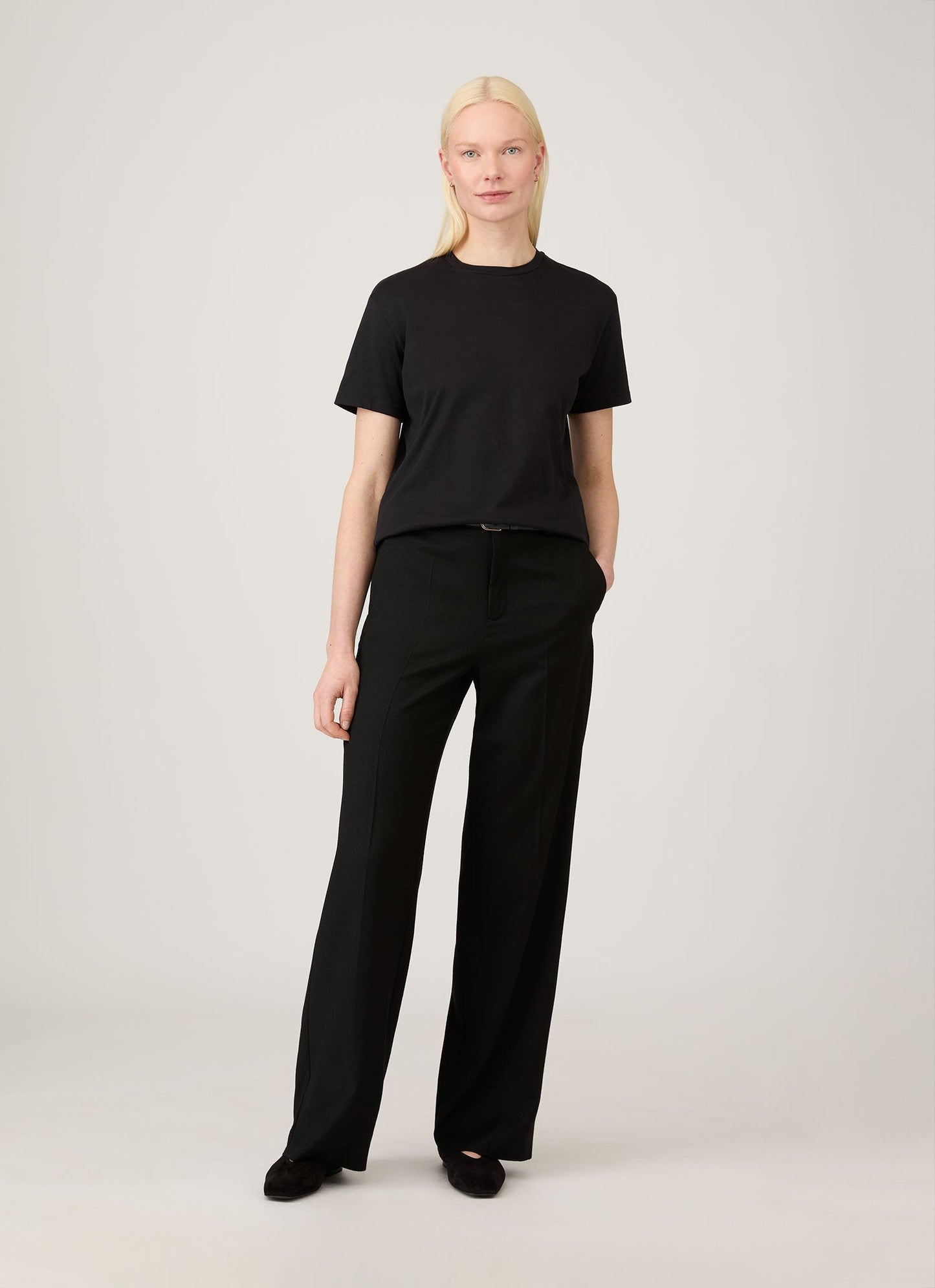 Womens Boy Fit Tshirt In Black Wtsh0178 Bkaa