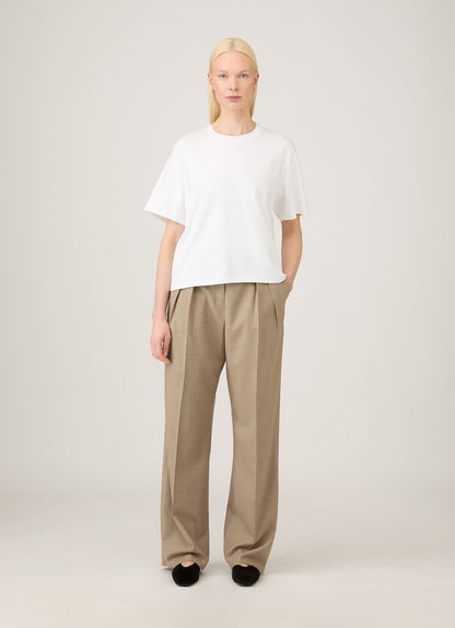 Womens Boxy Heavyweight Tshirt In White Wtsh0164 Whaa