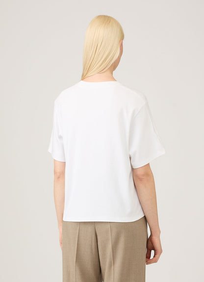 Womens Boxy Heavyweight Tshirt In White Wtsh0164 Whaa