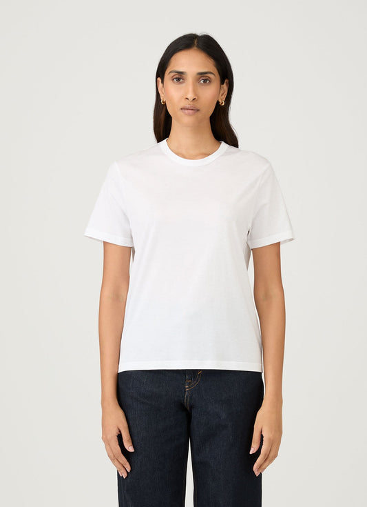 Womens Relaxed Fit Tshirt In White Wtsh0170 Whaa