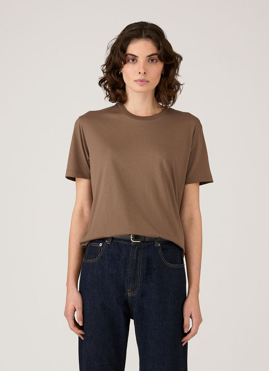 Womens Boy Fit Tshirt In Dark Cedar Wtsh0178 Brgr